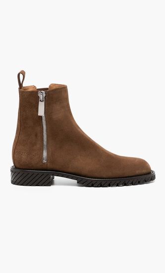 COMBAT SUEDE ANKLE BOOT BROWN BROWN