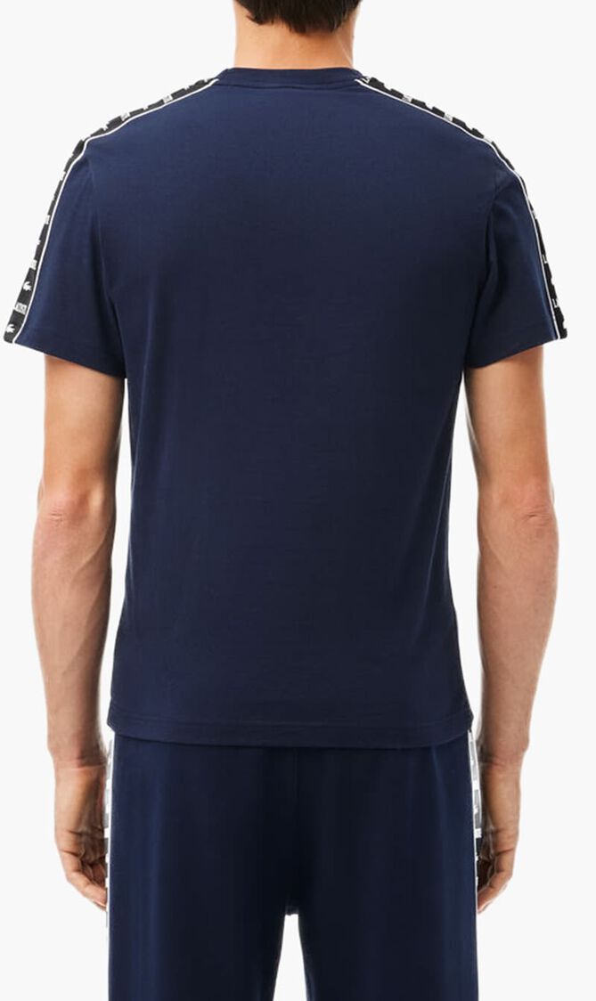 Cotton Jersey Logo Stripe T-shirt