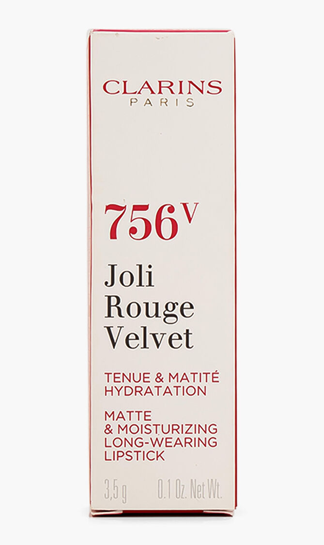 Joli Rouge Velvet Matte Finish Lipstick, 756V Guava