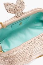ALL OVER CRYSTAL VERY BOW TIE CLUTCH