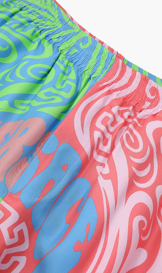 SHORTS SILK TWILL FABRIC BAROQUE '92 PRINT