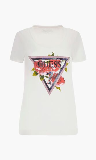 Ss Cn Roses Triangle Tee