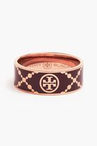 T Monogram Enamel Ring