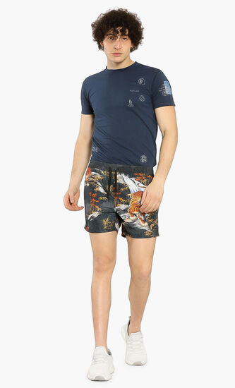 Tiger Printed Swim Trunks