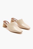 HEELED MULE CRACKLED LEATHER