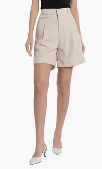 KATHARINE TAILORED SHORT- WHITE