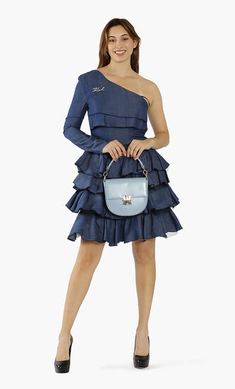 Tessa Halfmoon Leather Crossbody