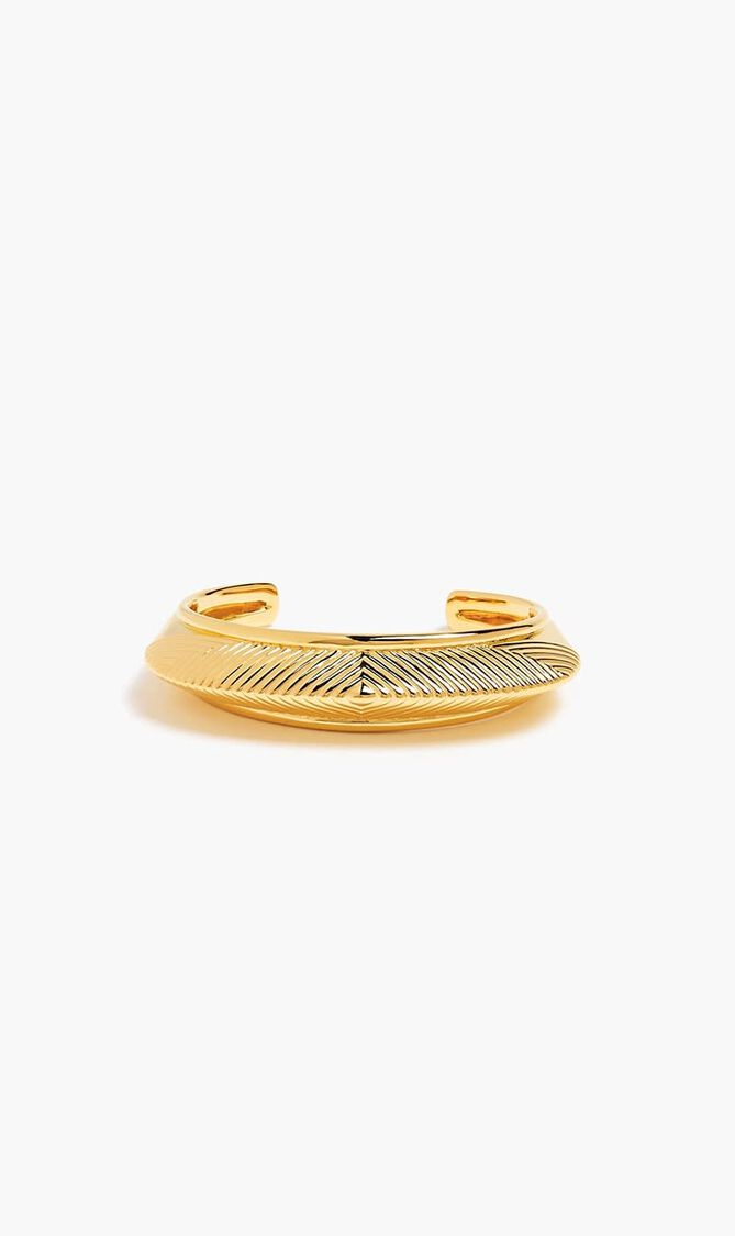 Hera Dome Ridge Statement Cuff Bracelet