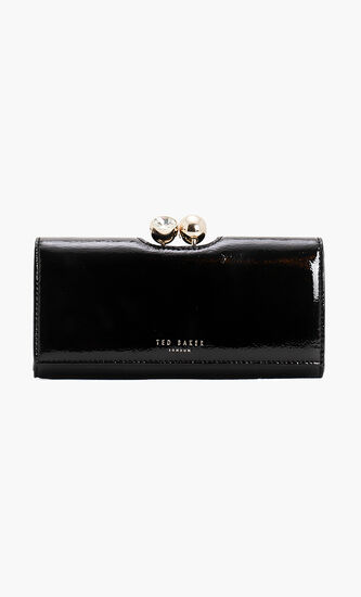 Crinkle Patent Bobble Matinee Wallet