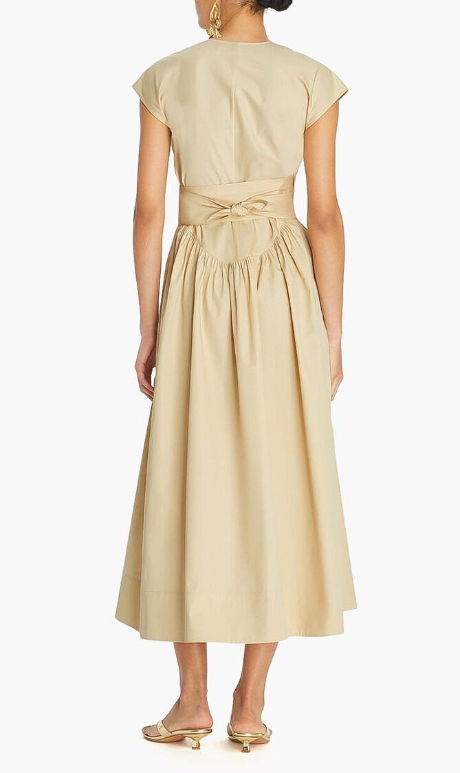 Cotton Poplin Wrap Dress