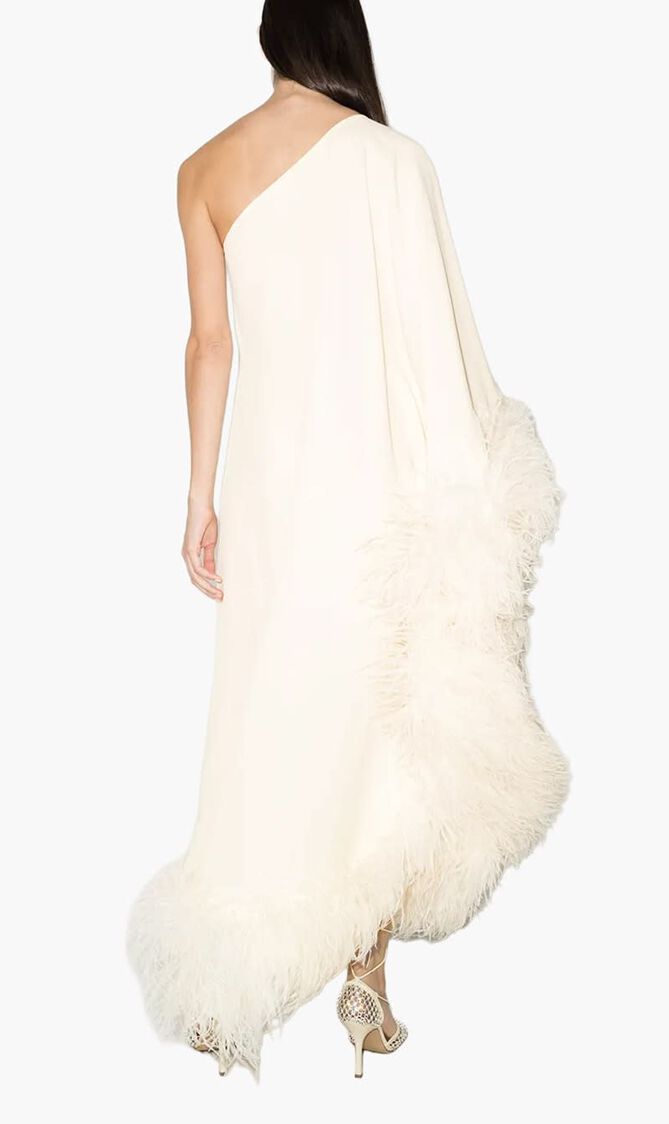Ubud Feather Trim Gown