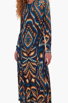 Pineapple Ikat Maxi Dress