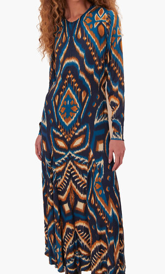 Pineapple Ikat Maxi Dress
