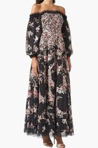 Lunaria Wreath Off Shoulder Gown