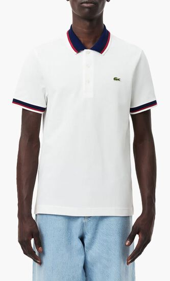 Regular Fit Contrast Collar Polo Shirt