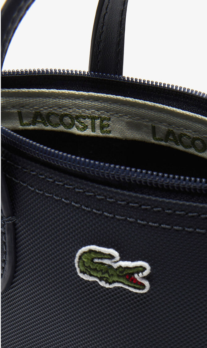 Pique Coated Canvas Mini Zip Tote Bag