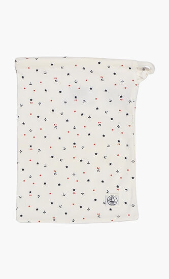 Anchor and Star Print Pouch