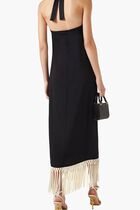 Nina Hand Tied Fringes Maxi Dress