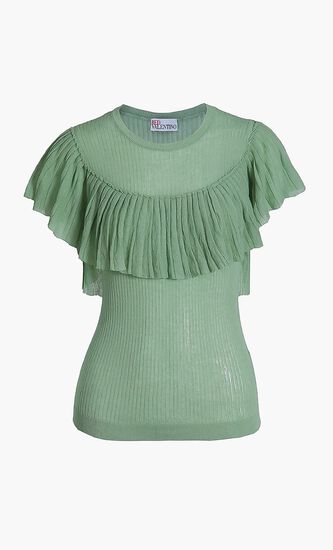 Ruffle Neck Top