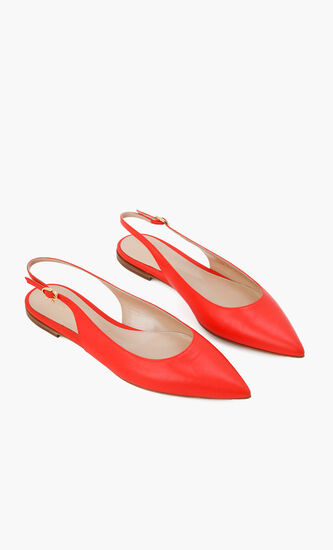 Leather Slingback Pumps