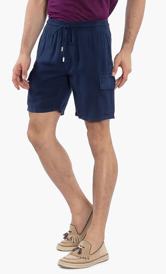Linen Cargo Shorts