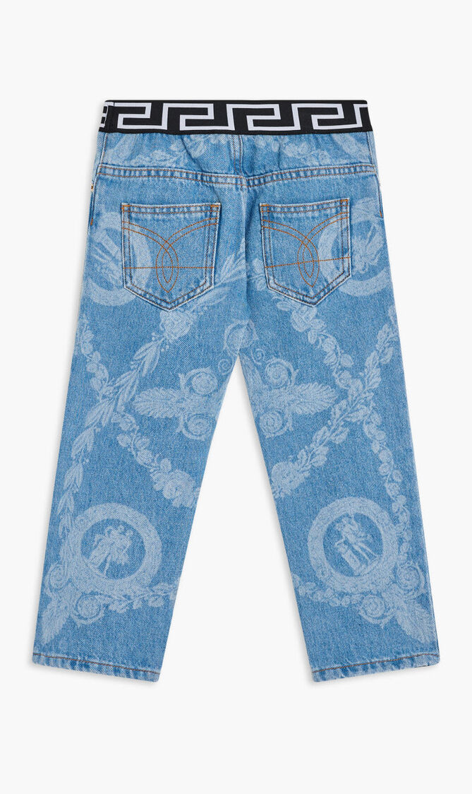 PANT DENIM DENIM + MASCHERA BAROQUE LASER