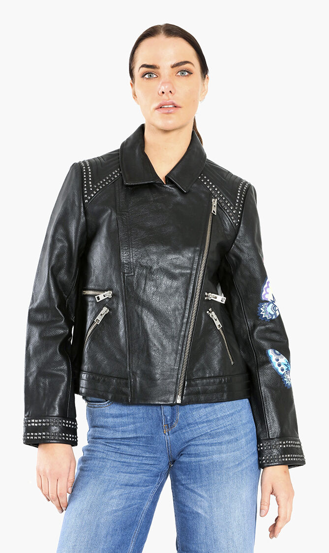 Outlet on sale leather jackets