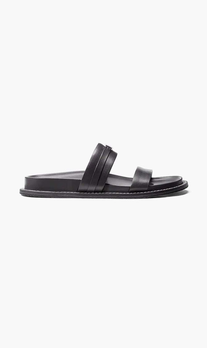 Mandy Leather Flat Sandals