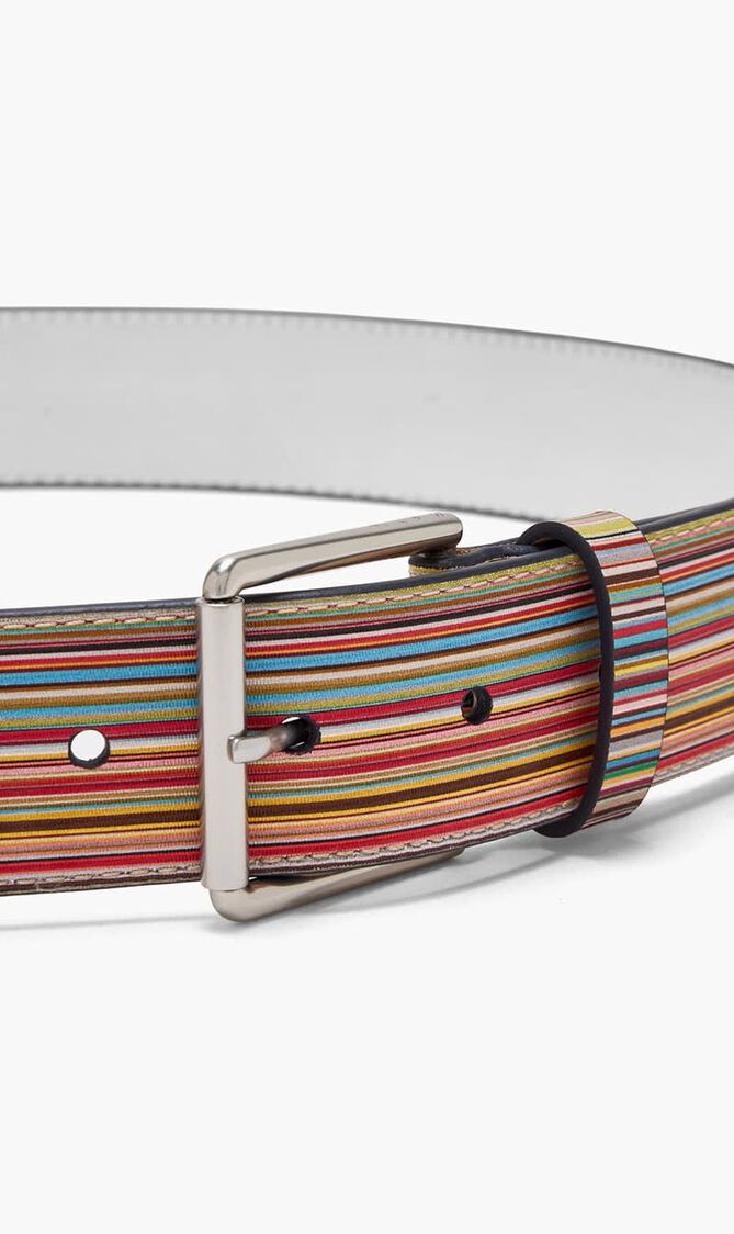 MEN BELT EMBOSSED MULTI