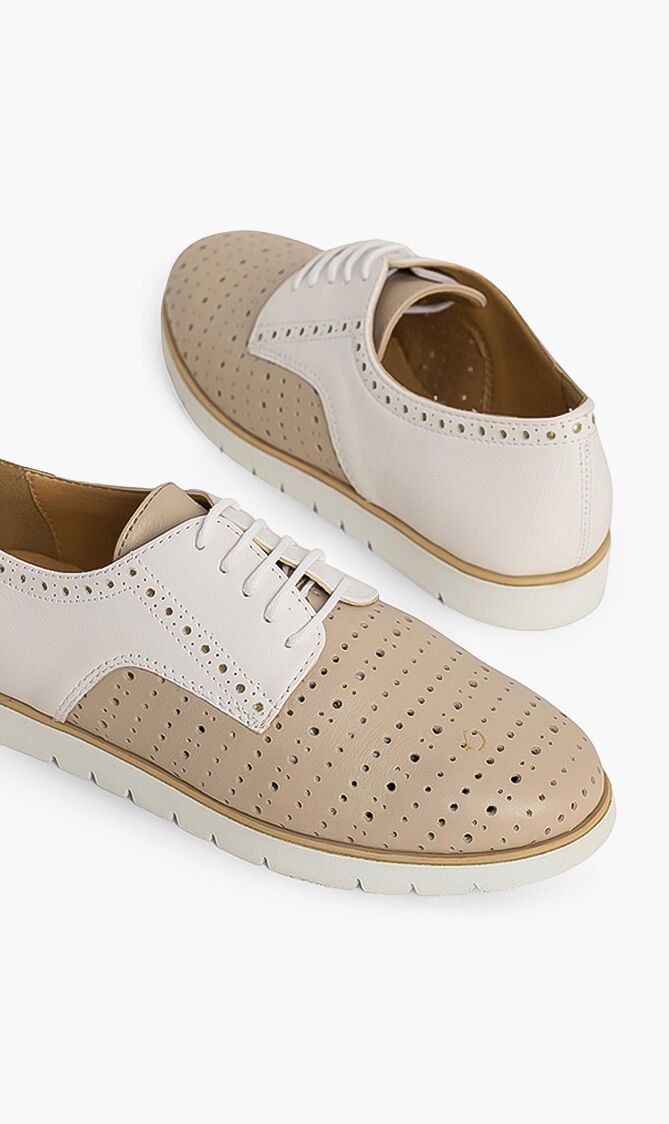 Kookean Perforated Leather Derby