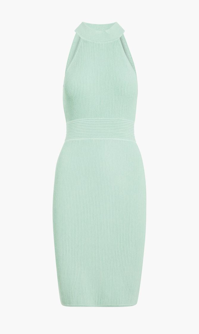 ES SL MOCK NECK JANICE DRESS