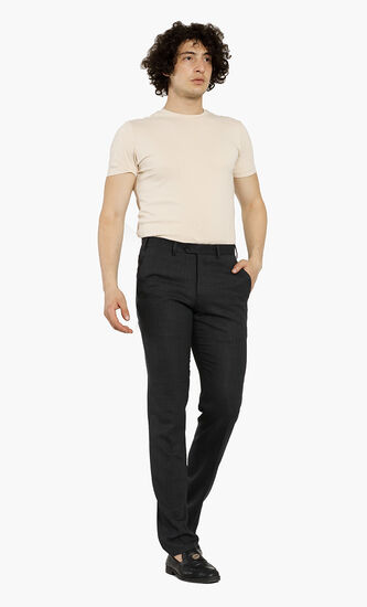 Plain Wool Trouser