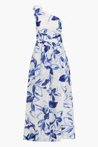 Willa Asymmetrical Gathered Maxi Dress
