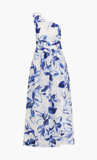 Willa Asymmetrical Gathered Maxi Dress