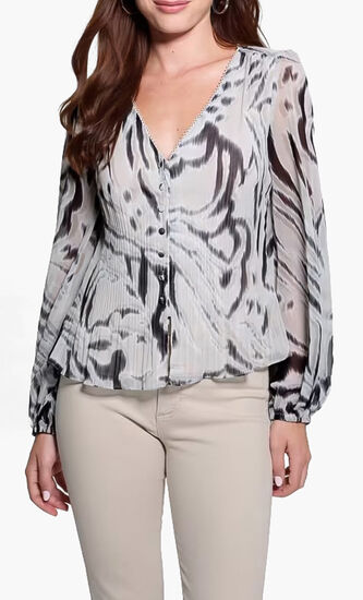 Eco Yvette Pleated Top