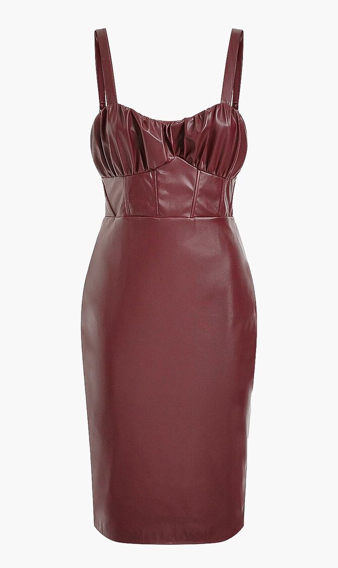 Reid Faux Leather Dress