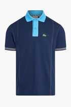 SHORT SLEEVED RIBBED COLLAR SHIRT