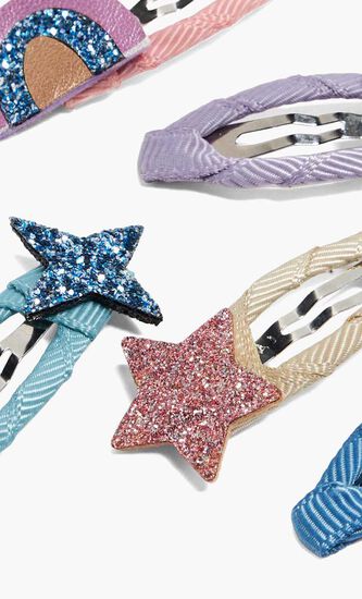 Rainbow and Star Mini Clips