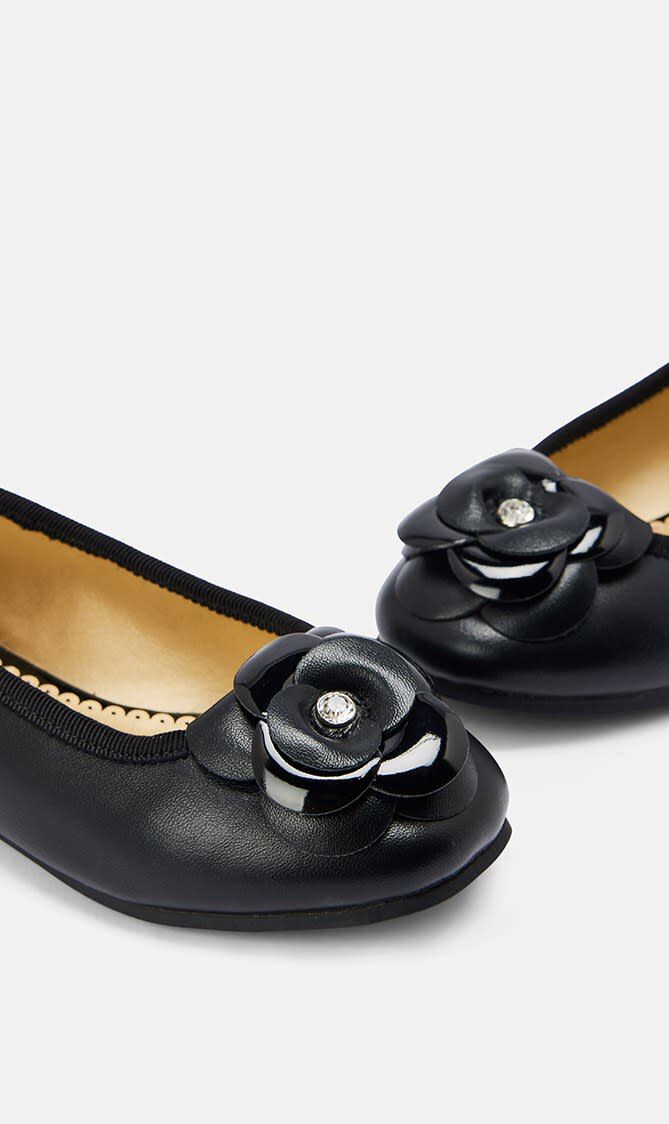 AVRIL ROSE BALLET PUMP BLACK
