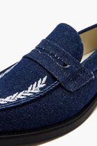 Wilde Wreath Embroidered Penny loafers