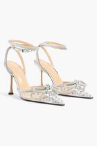 Double Bow Crystal PVC Pumps Double Bow Crystal PVC Pumps