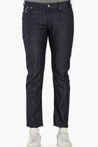 بنطال جينز بحافة مطوية