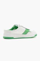 MULE WHITE GREEN LEATHER LADIES