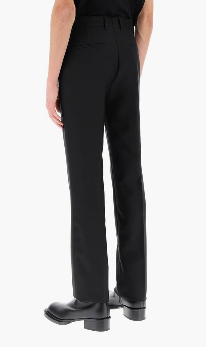 CORP DRILL SLIM PANT BLACK WHITE