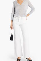 Silk Blend V Neck Sweater