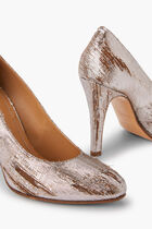 Court Shoe Lurex Gold