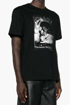 Skull Print Cotton T Shirt