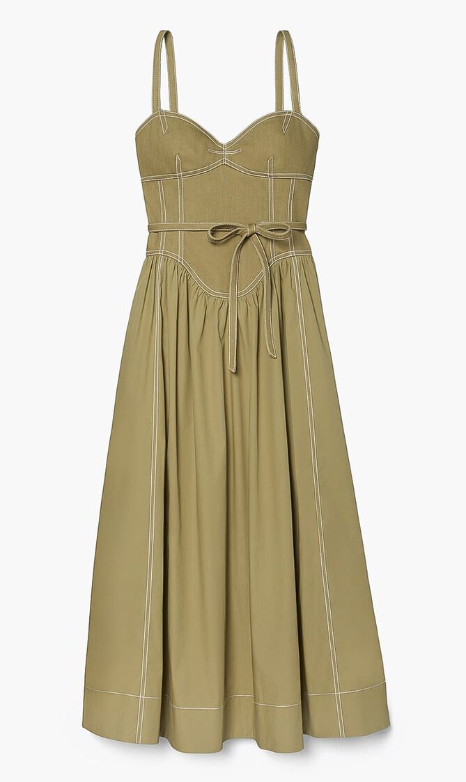 COTTON TWILL DRESS