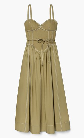 COTTON TWILL DRESS