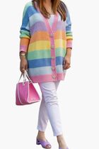 OR1697-MIKA SEQUIN LONGLINE CARDIGAN